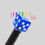 Dice Shape Tire Valve Caps - Universal ABS Dust Covers