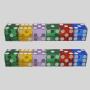 Acrylic Craps Dice Set - 5 AAA Grade, 19mm, Colored