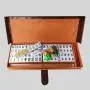 Taiwan Mahjong Set - 144 Tiles, 4 Rules, 3 Dice, Brown PVC Box Taiwan Mahjong Set - 144 Tiles, 4 Rules, 3 Dice, Brown PVC Box