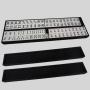 166 White Engraved Mahjong Set with Rack & Bag