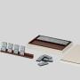 OJR Luxury Leather Domino Travel Game Set