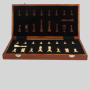 15 Inch Magnetic Mahogany Chess Set - Portable Travel Game