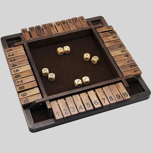 Classic Wood Dice Game - Congrats Occasion Tabletop