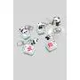 Mahjong Panda Keychain - UV Printed, Custom Logo Mahjong Panda Keychain - UV Printed, Custom Logo