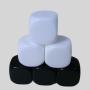 20mm Custom Acrylic Dice - 6 Sides, White, Rounded Corners