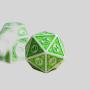 Acrylic Polyhedral Dice Set - DND RPG 7pcs Wholesale