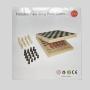 2-in-1 Chess Sling Puck Wooden Game - 29CM