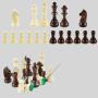 Heavy Wooden Chess King Pieces - Tournament Grade