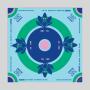 Mahjong Mat - Noise Reduction, Embroidered, Anti-Slip