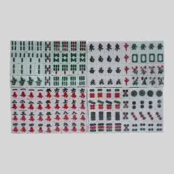 Acrylic Mini Japanese Mahjong Tile Set - Travel Portable