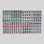 Acrylic Mini Japanese Mahjong Tile Set - Travel Portable