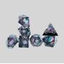 DND Father Christmas Resin Dice Set - Pearl Edge Gift
