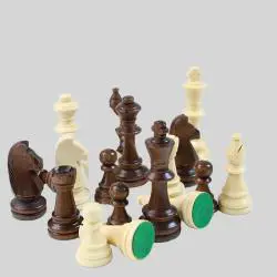 Heavy Wooden Chess King Pieces - Tournament Grade