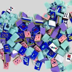 Custom Layered Pink Mahjong Set - Acrylic Melamine Game Set
