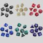 D&D Dice Set - 5Pcs Polyhedral Acrylic Dice with Free Pouch