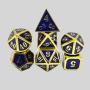D&D Metal Dice Set - 7 Dice, Pathfinder Roleplaying Game