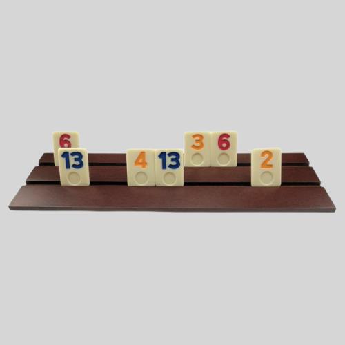 Mini Travel Rummy Tile Game - Wood Case Board Game for Kids