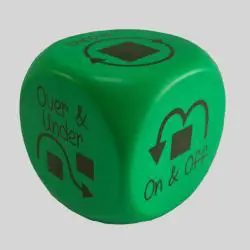 Custom Eco-Friendly Dice Cube - SEJ Logo Stress Ball