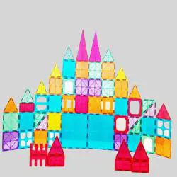 Magnetic Building Blocks Set - Kids Boys Girls 3+ Educational Toys