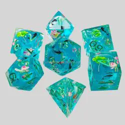 Resin Polyhedral Dice Sets - D&D RPG Tabletop Dice