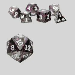 Metal Polyhedral Dice Set - D&D RPG Dice