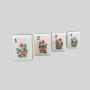 Pink Mini Acrylic Mahjong Set - Wholesale Domino Game