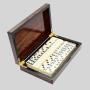 Legacy Deluxe Dominoes Game Set with Wood Case