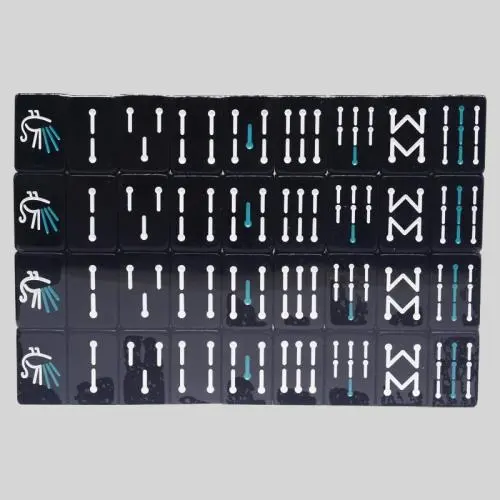 Portable Custom Mahjong Set - Acrylic Tiles, Family Games, Gift Set