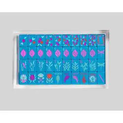 Acrylic Mahjong Tile Storage Box - Clear, Custom Logo