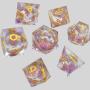 Resin D&D Dice Set - Handcrafted Polyhedral Dice