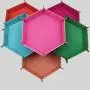 Hexagonal Dice Tray Storage Box - PU Leather Velvet Hexagonal Dice Tray Storage Box - PU Leather Velvet