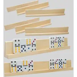Wood Domino Racks - Mexican Train, Mahjong Holders