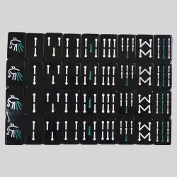 Portable Custom Mahjong Set - Acrylic Tiles, Family Games, Gift Set