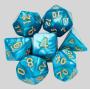 Udixi Polyhedral Acrylic Dice Set - D&D RPG Dice