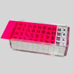 Custom Perspex Mahjong Tile Box - 166pcs Display Case