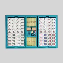 Luxury PU Leather Mahjong Storage Box - Custom Handmade Tile Container