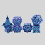 Blue Leaf DND Dice Set - 7pcs Zinc Alloy Polyhedral Dice