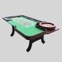 Factory Wooden Poker Table with Roulette - Custom Casino Game Table