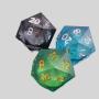 Giant Liquid Resin D20 Dice - JIAN AI RPG Tabletop Dice