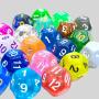 Custom D12 Glitter Dice - RPG D&D Acrylic Dice