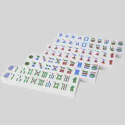 Custom Acrylic Mahjong Tiles - Luxe White Engraved Game Set