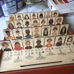Custom Wooden Guess Who Game - Love City Map Gift