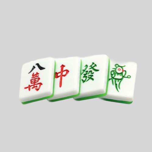 Resin Mahjong Cabochons Flatback Tiles DIY Jewelry Pendants