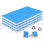 Classic Mini Mahjong Set - Travel Game Tiles, Blue, 144 Tiles