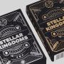 Custom Black Gold Poker Cards Case - Luxury OEM Playing Cards With Box