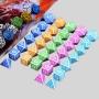 MINI PLANET DND Acrylic Dice Set - 7pcs Polyhedral Dice