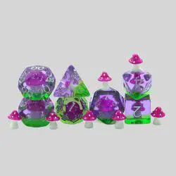 Yushun 16mm Resin DND Dice Set - 7 Polyhedral Dice