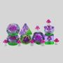 Yushun 16mm Resin DND Dice Set - 7 Polyhedral Dice