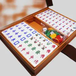 Singapore Crystal Mahjong Box Set - Acrylic Tiles