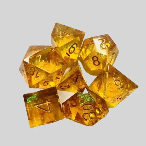 7Pcs Polyhedral Dice Set - DND MTG RPG Resin Dice 7Pcs Polyhedral Dice Set - DND MTG RPG Resin Dice